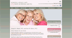 Desktop Screenshot of bealsrehmobgyn.com